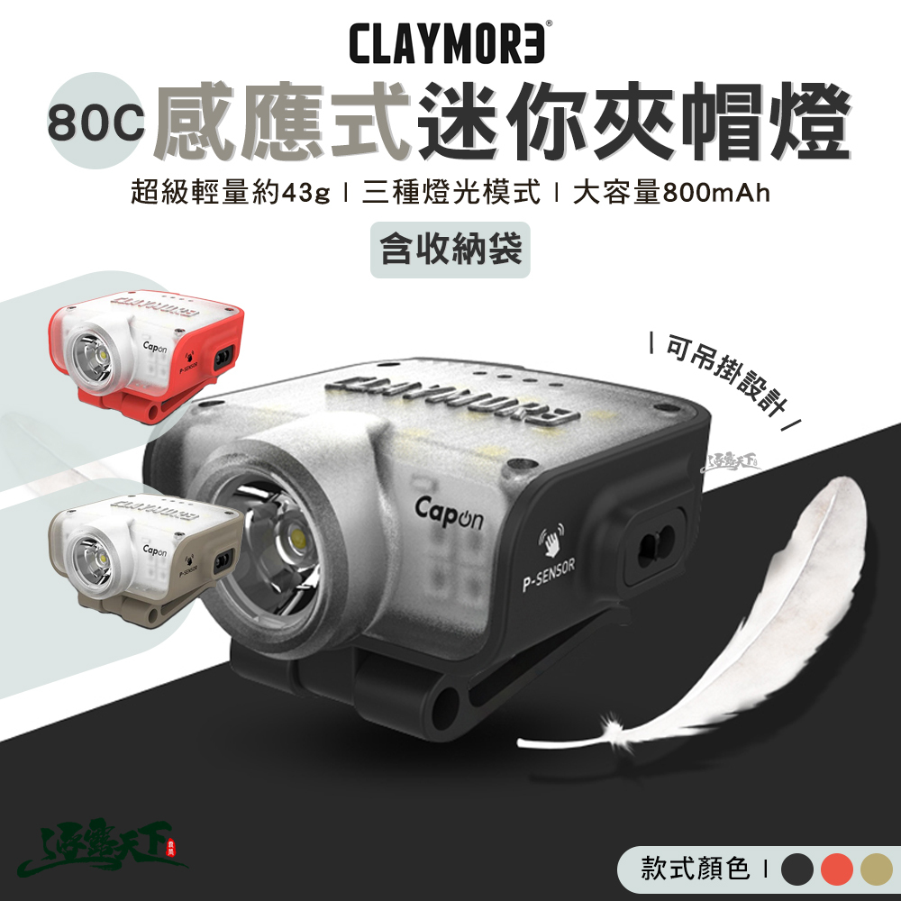 CLAYMORE 80C 感應式迷你夾帽燈