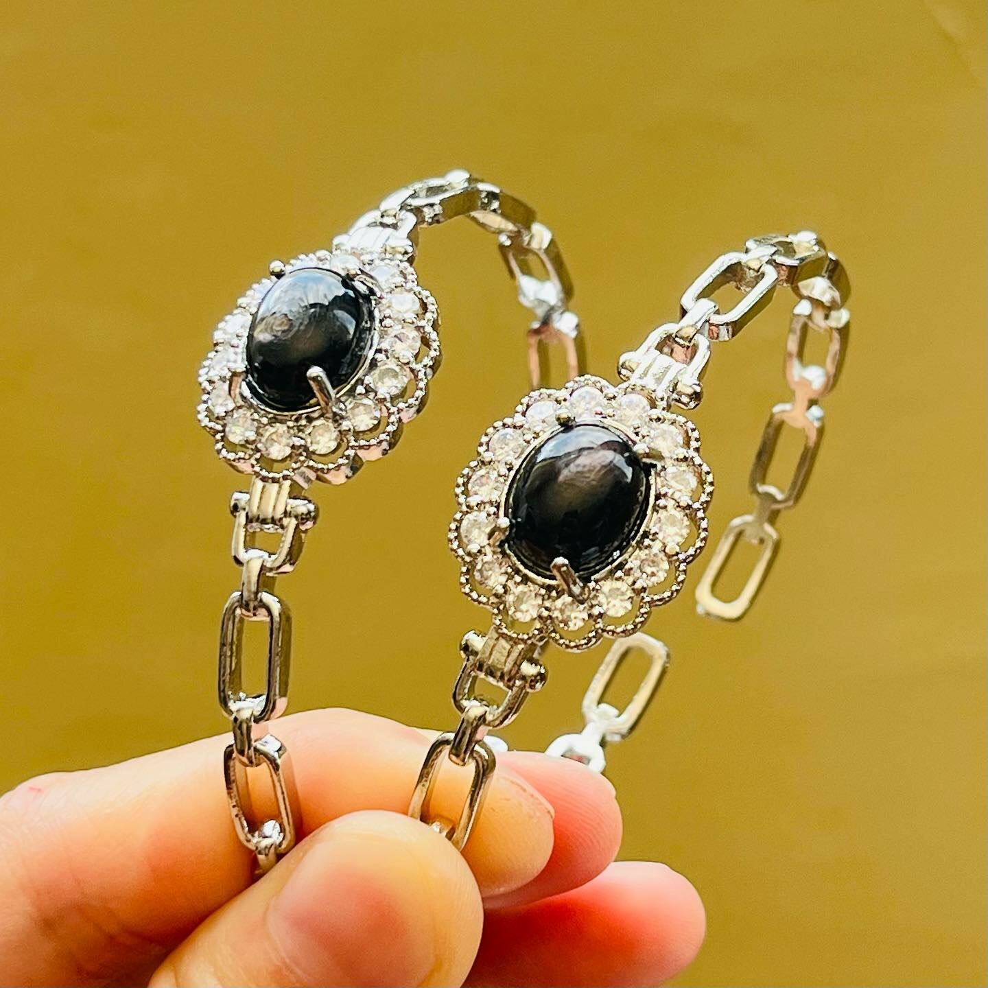 [原石] 金運石 埃及幸運石 水晶手環 金屬手鐲