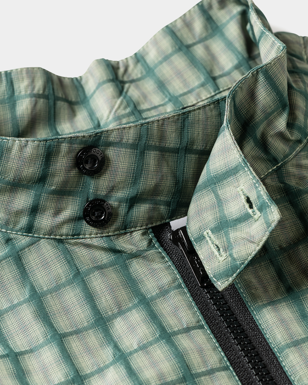 TIGHTBOOTH PLAID LIGHT SWING TOP GREEN