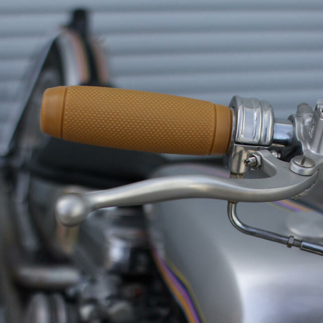 Biltwell 橡膠 握把套 細菱格紋 (無邊) - 焦糖