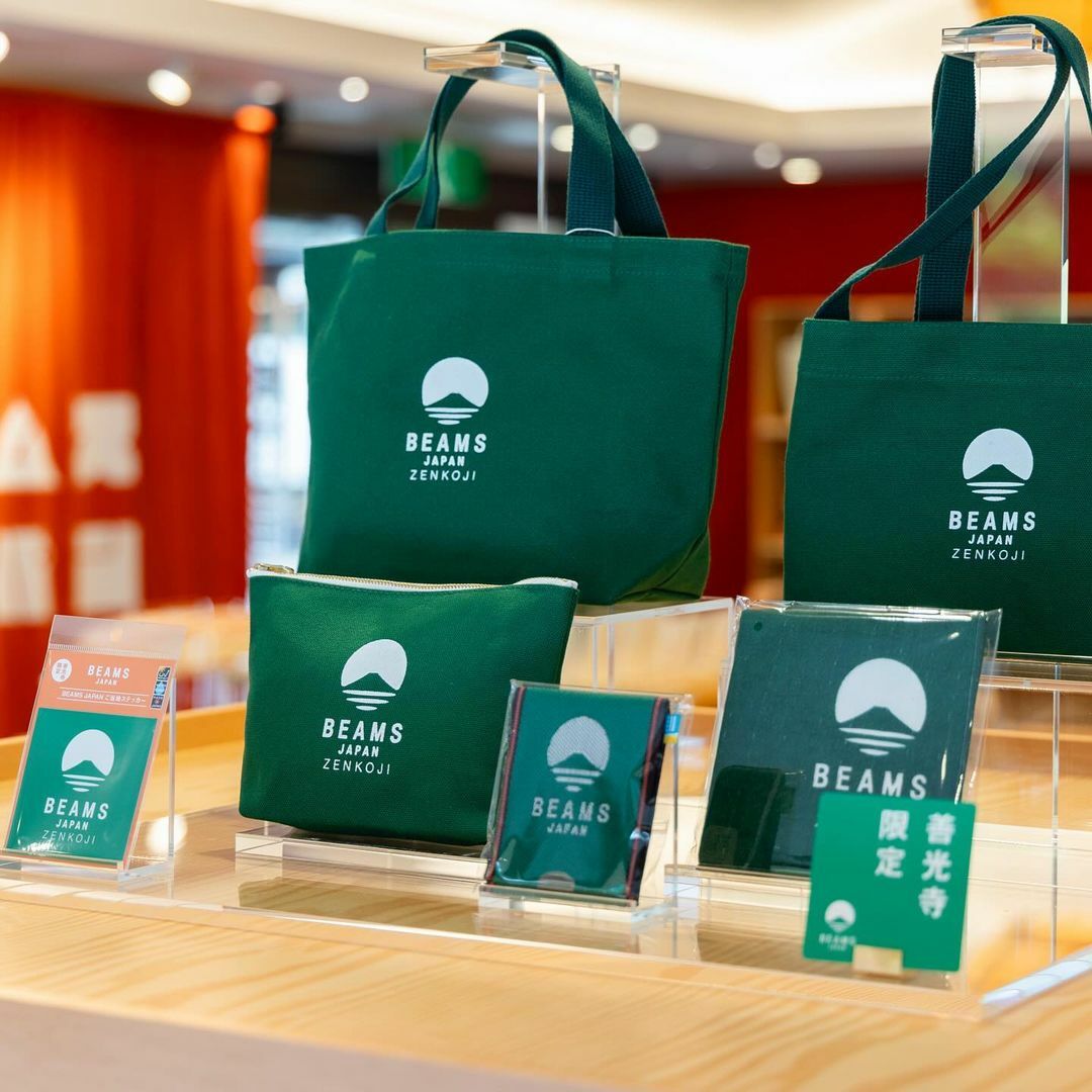 2024SS BEAMS JAPAN ZENKOJI 善光寺 富士山 限定 帆布袋 手提包 袋子 收納 可放水瓶 現貨
