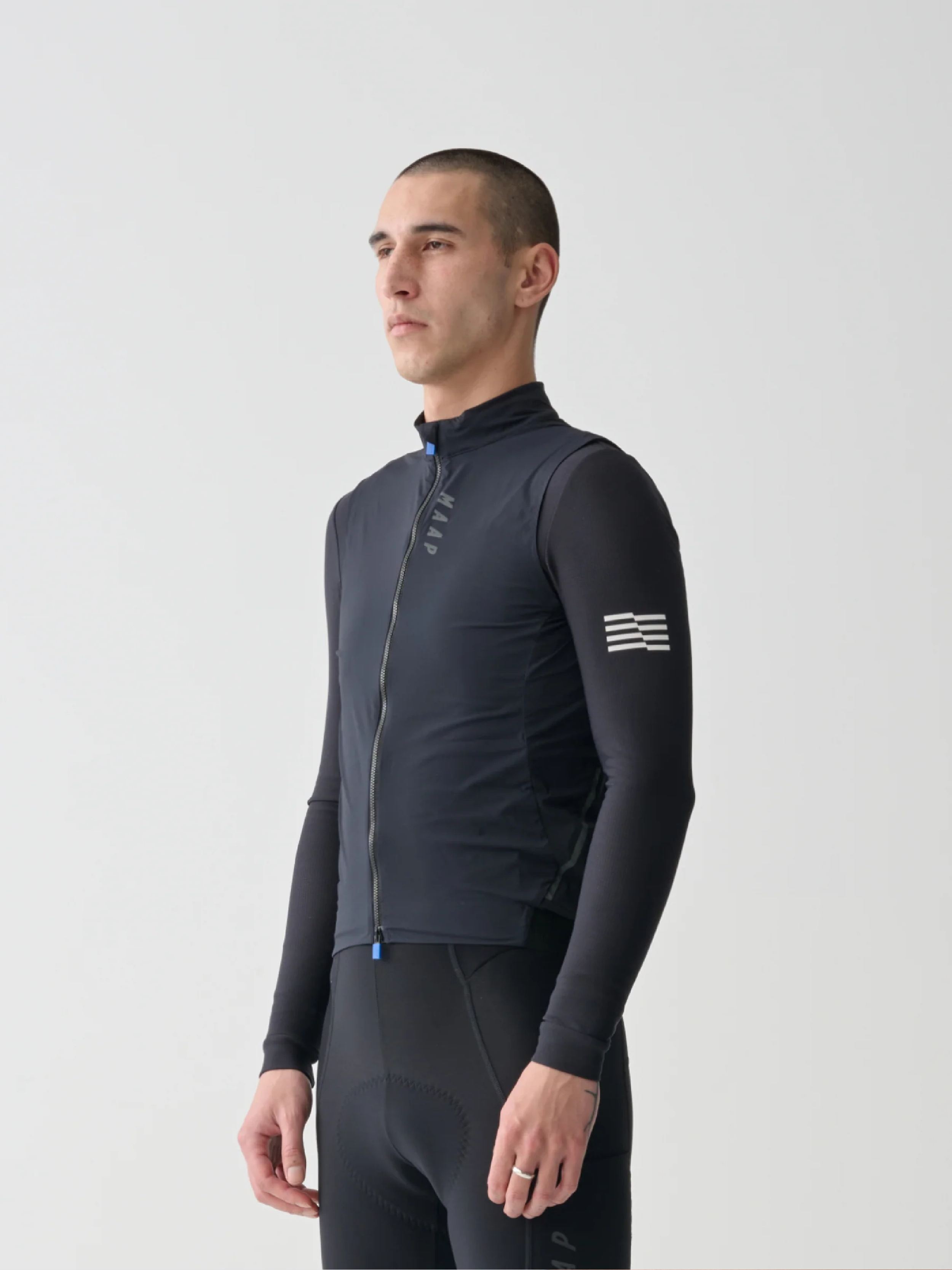 新款【MAAP】Flow Vest 防風背心 / Black 霧黑