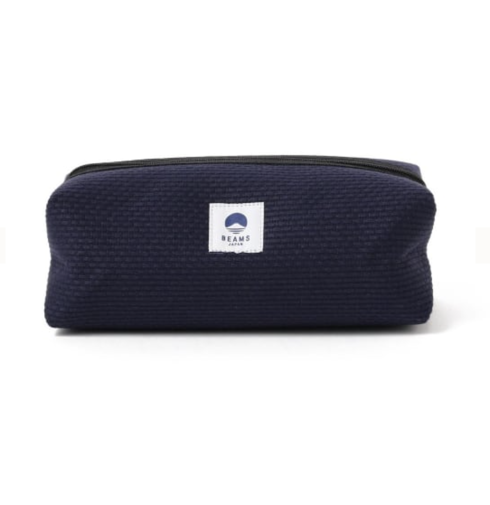 2024SS BEAMS JAPAN 三河木棉 編織 藍染 化妝包 收納袋 現貨