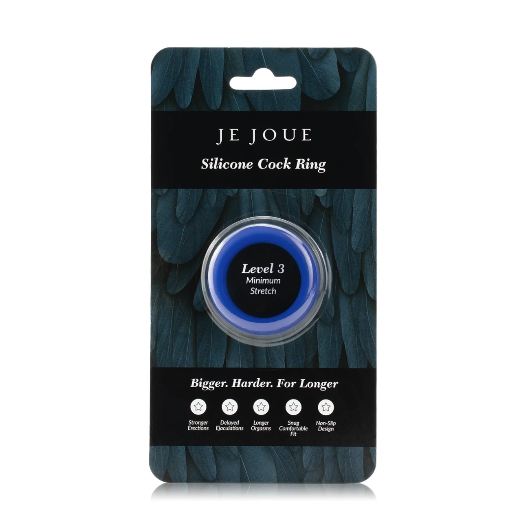 Je Joue - 矽膠陰莖環 - 最小彈力(藍色)
