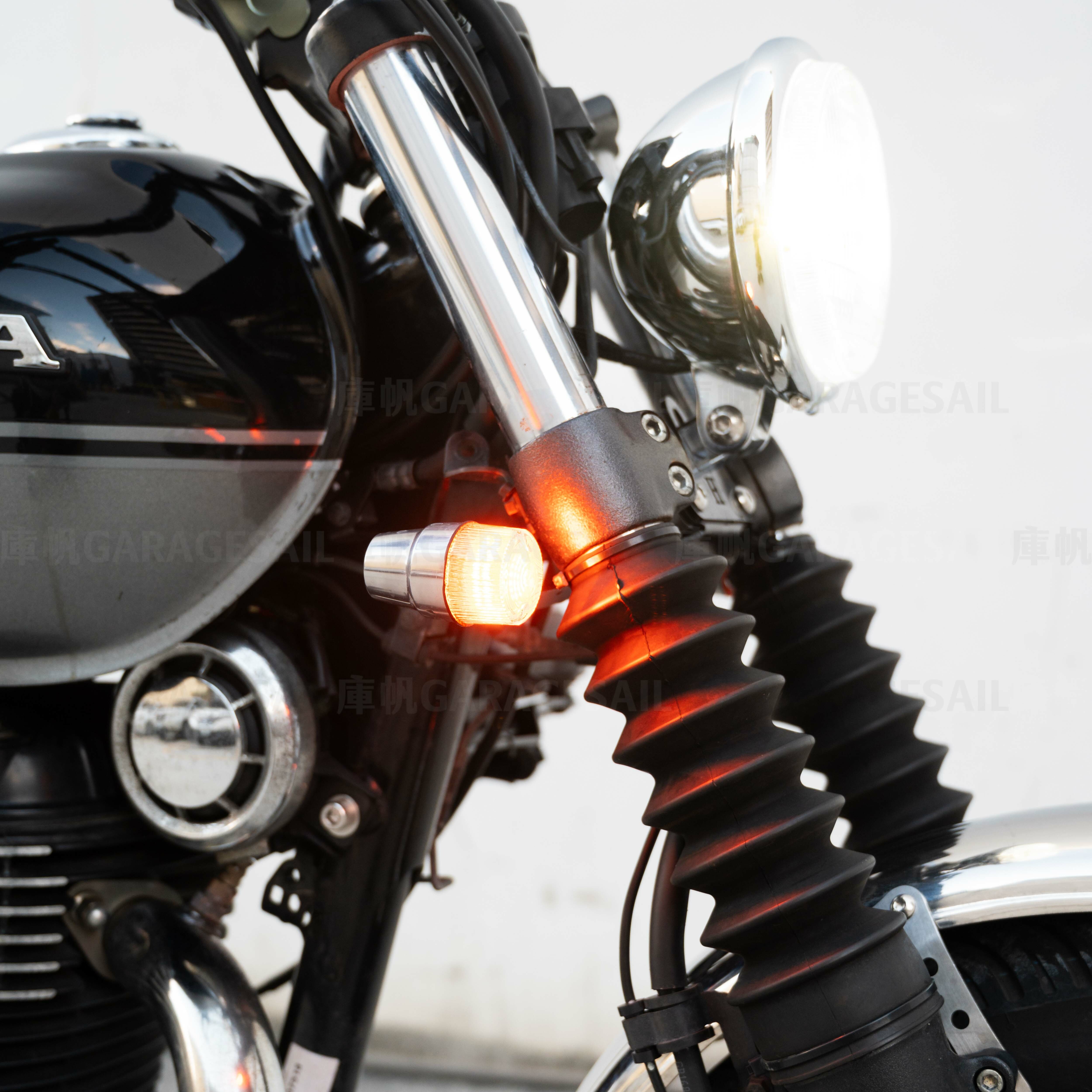 方向燈 小杯形 拋光銀