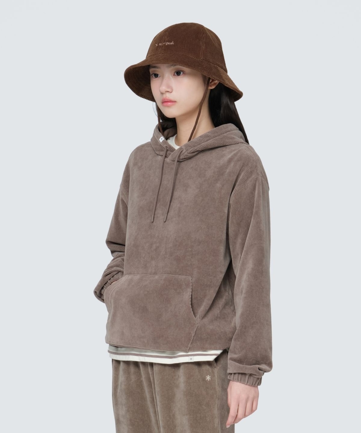 【代購】Snow Peak 雪諾必克 女 Corduroy 燈芯絨 大學T 長袖 帽TS24WWFHD71