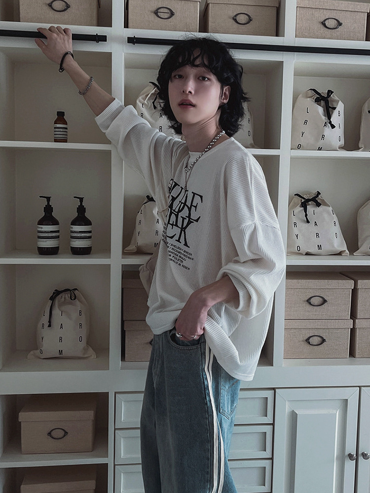 韓版印花涼感穿了像沒穿長袖T