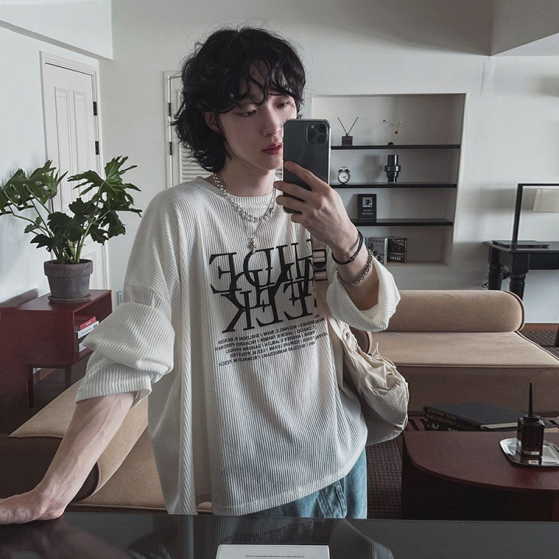 韓版印花涼感穿了像沒穿長袖T