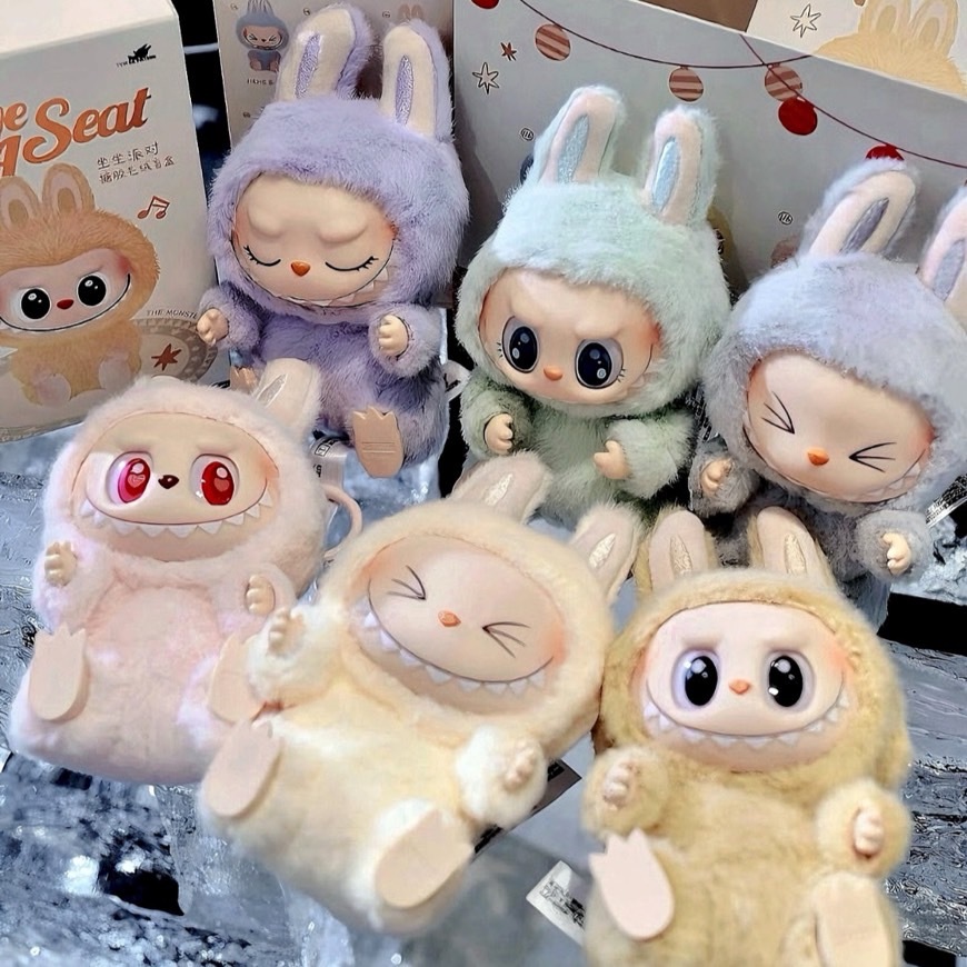 POP MART 泡泡瑪特 THE MONSTERS LABUBU 坐坐派對 搪膠 盲盒公仔 掛件