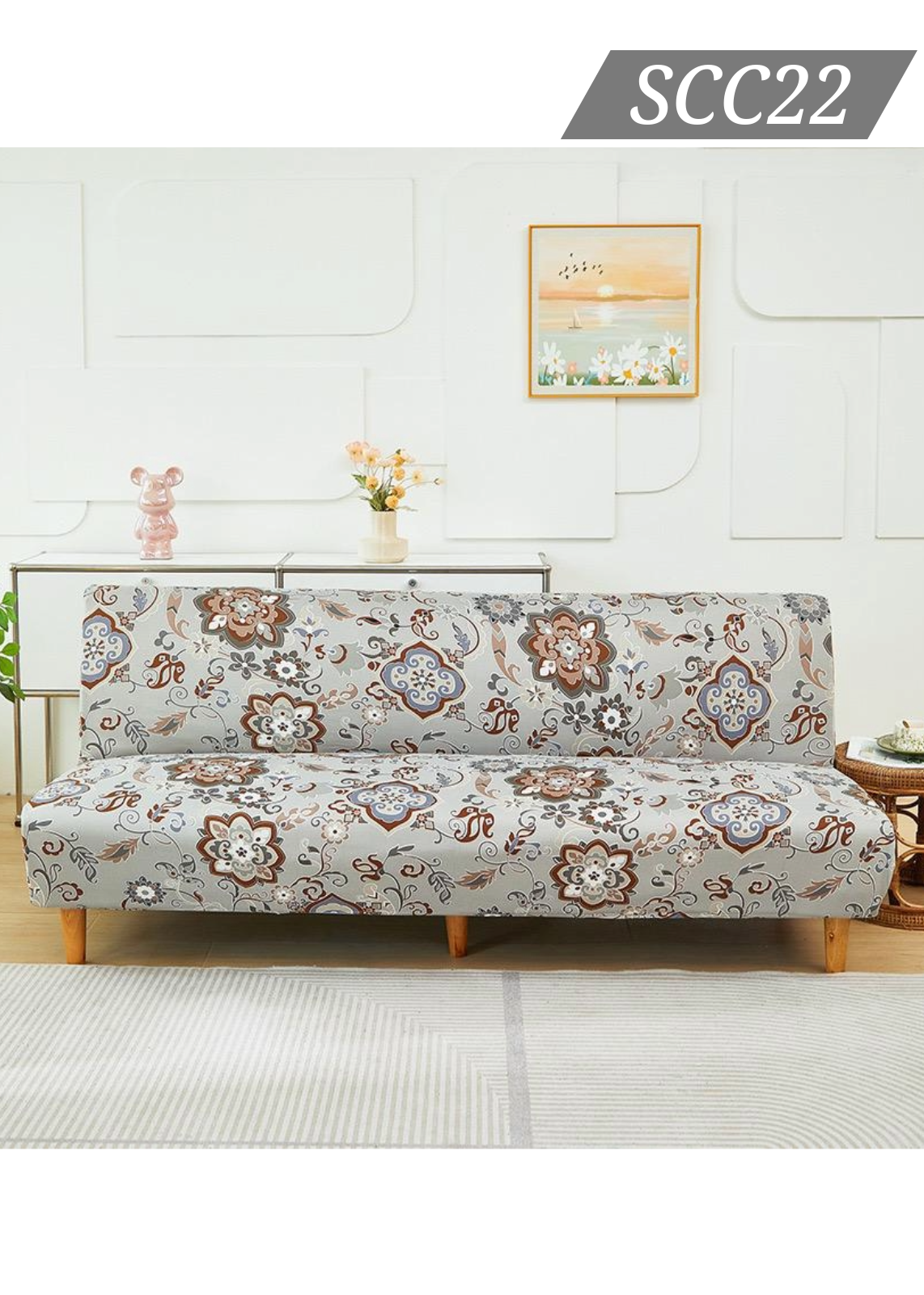 彈力無扶手梳化套 SCC22