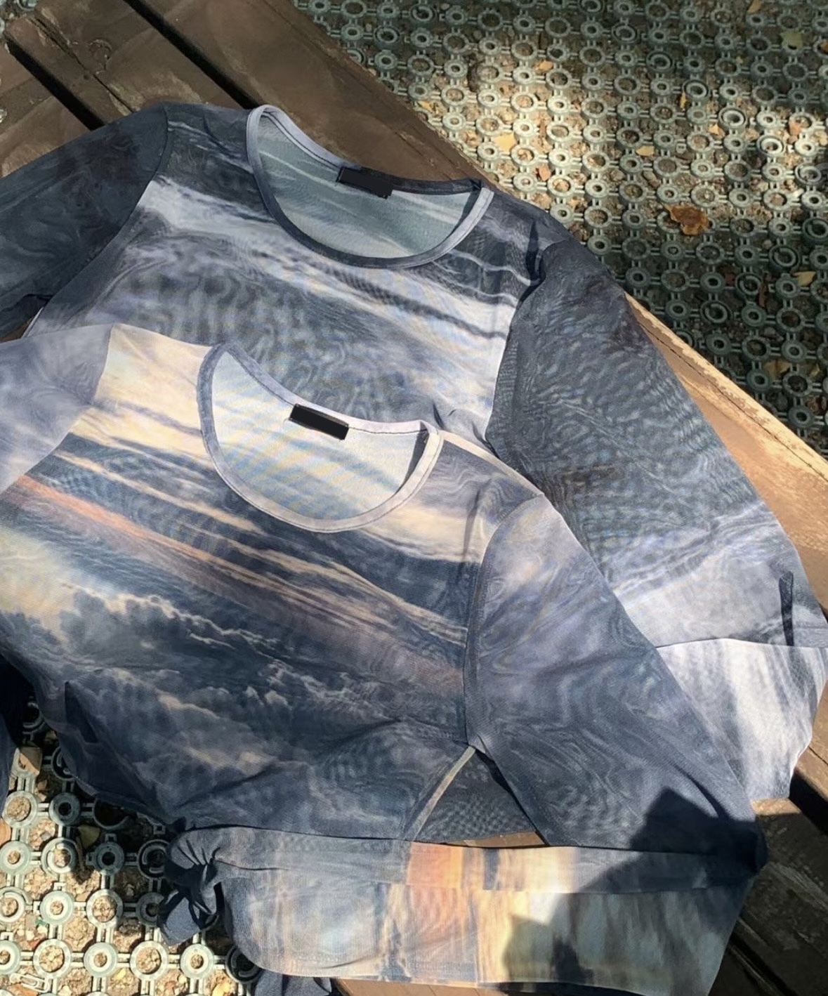 Sunset See-through Top