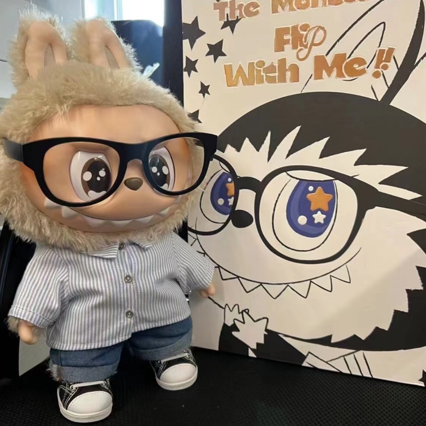 POP MART 泡泡瑪特 THE MONSTERS LABUBU FLIP WITH ME 夏日浪 大娃 四眼切換 搪膠 毛絨公仔