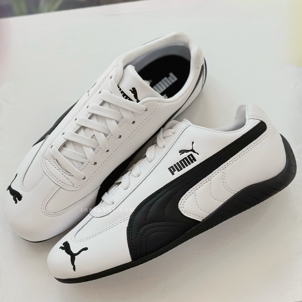PUMA SPEEDCAT LEATHER 賽車鞋 黑白 皮革 休閒 401603-02