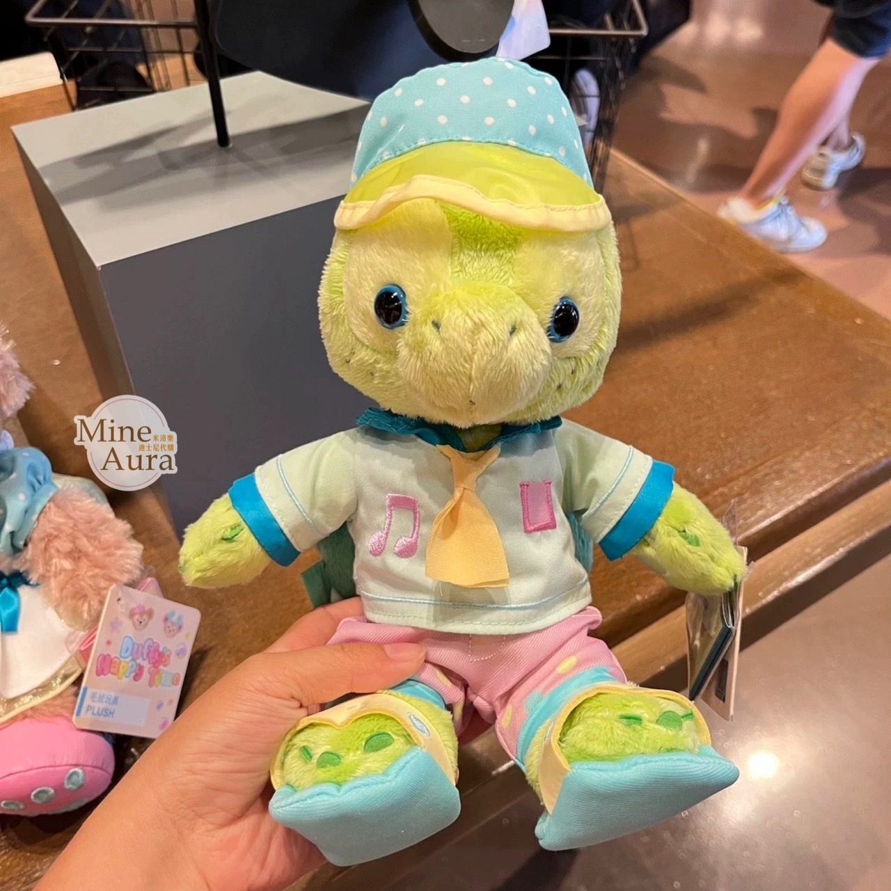 (限時特價) 夏日泡泡趴 達菲 Duffy 和朋友們系列 奧樂米拉 海龜 OluMel SS號 娃娃 玩偶 -上海迪士尼樂園