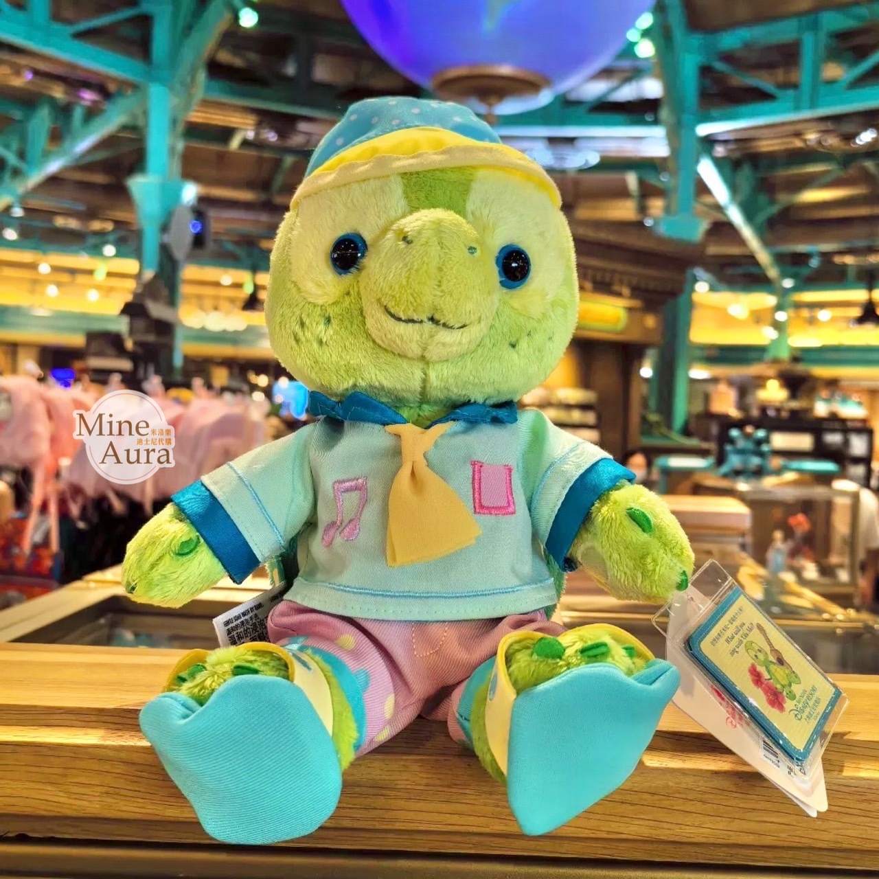 (限時特價) 夏日泡泡趴 達菲 Duffy 和朋友們系列 奧樂米拉 海龜 OluMel SS號 娃娃 玩偶 -上海迪士尼樂園