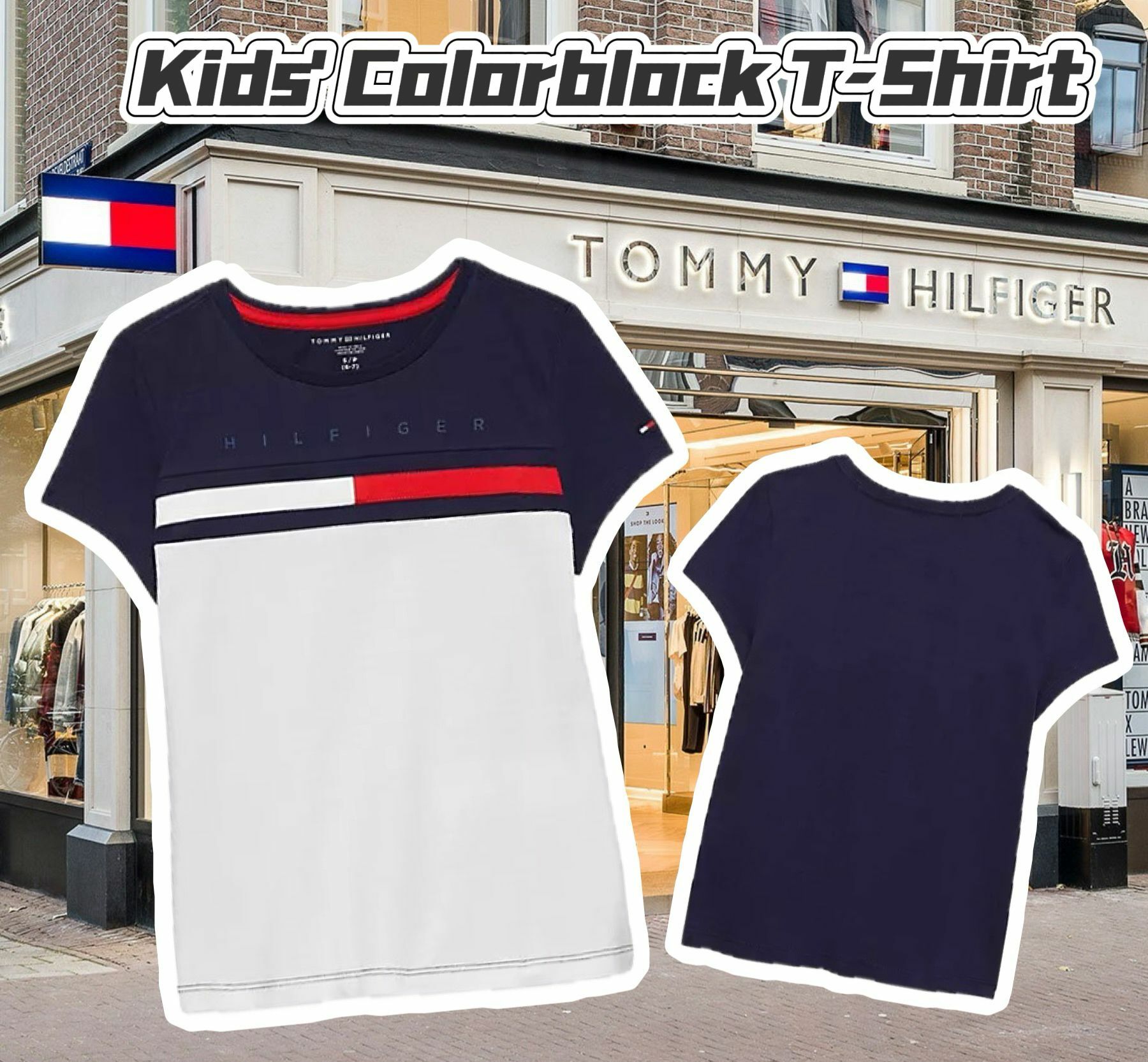 【預購】TOMMY HILFIGER Colorblock G091203 中童短袖