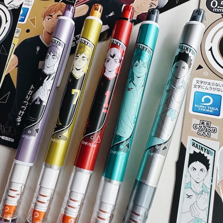 排球少年聯名款 KURU TOGA 360度旋轉自動鉛筆（0.5mm）｜日本 uni