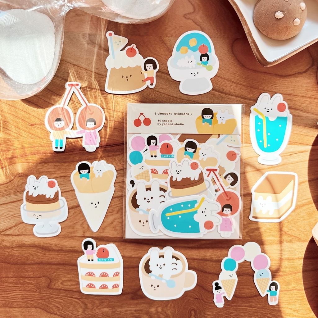 右手超人 10入防水貼紙_甜點時間