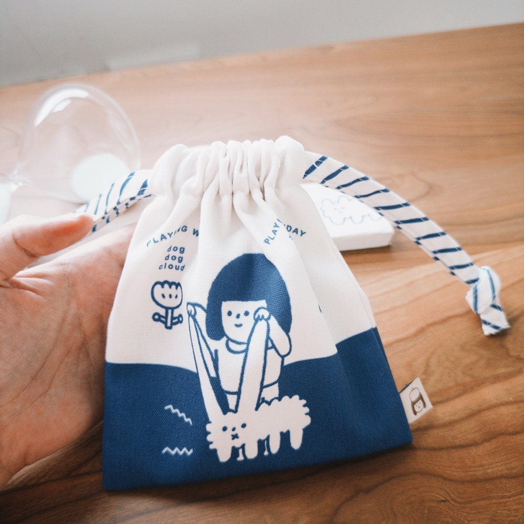 和狗狗雲玩 束口袋｜右手超人