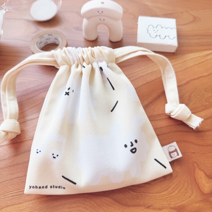 軟綿綿  束口袋｜右手超人