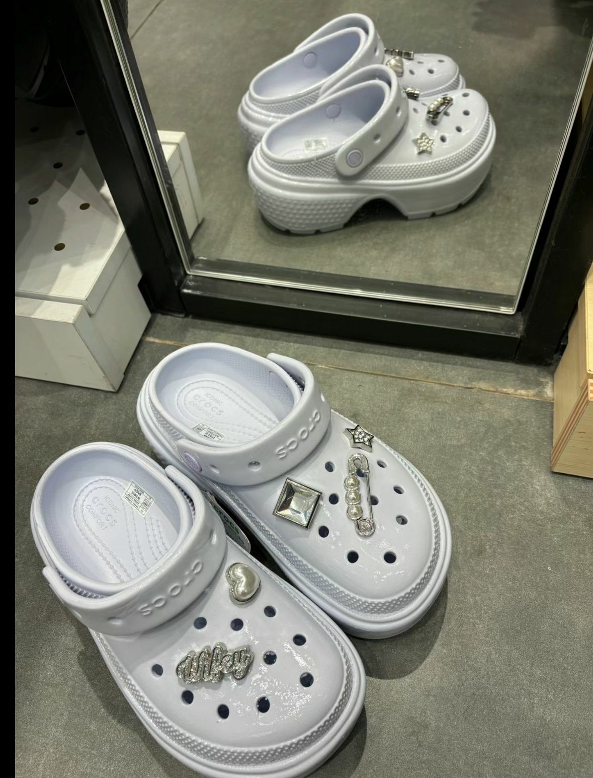 【預購】Crocs Stomp High Shine G091208 女裝厚底洞洞鞋