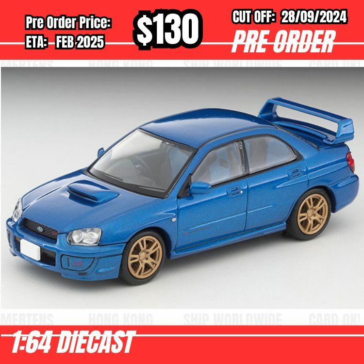 PO-$130 * Tomytec * 1:64 LV-N336a Subaru Impreza WRX STi Blue 2003 [OD13/09]