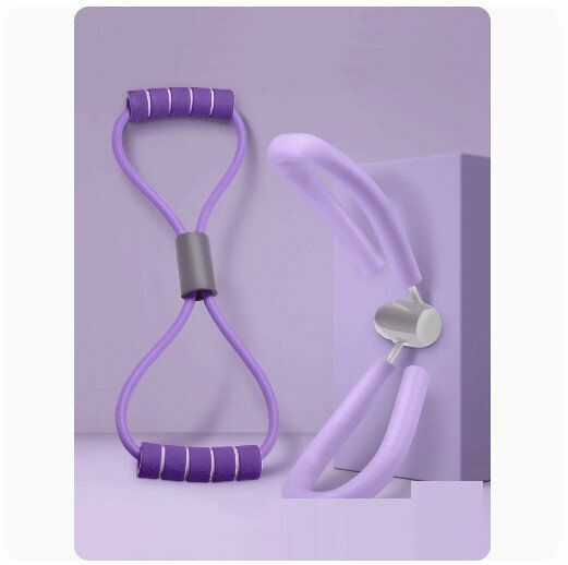 Popular model [shoulder opening and slimming leg combination] pelvic floor muscle trainer, postpartum repair device [lavender purple modified leg beauty device + figure 8 tensioner]