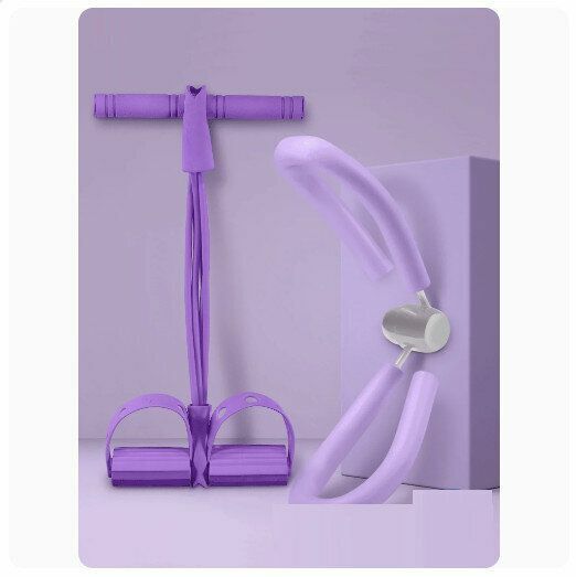 Popular model [slimming belly and slimming legs combination] pelvic floor muscle trainer, postpartum repair device [lavender purple modified leg beauty device + foot tensioner]