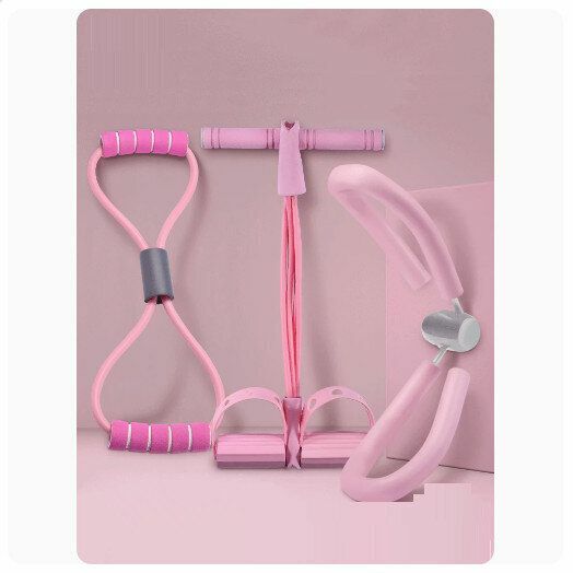 Popular [three-in-one set] pelvic floor muscle trainer, postpartum repair device [Monet powder modified leg beauty device + foot pedal tensioner + figure eight tensioner]