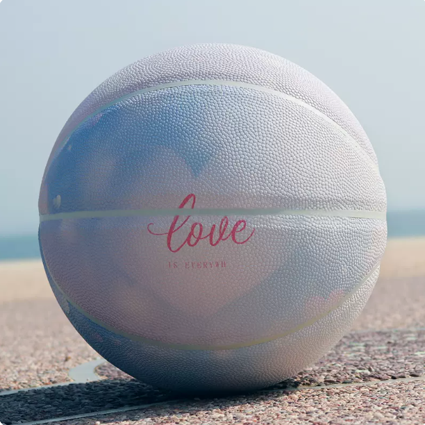 Hot recommendation [1 piece] No. 7 basketball (color: fresh blue, material: PU soft leather, air pump and needle mesh bag)