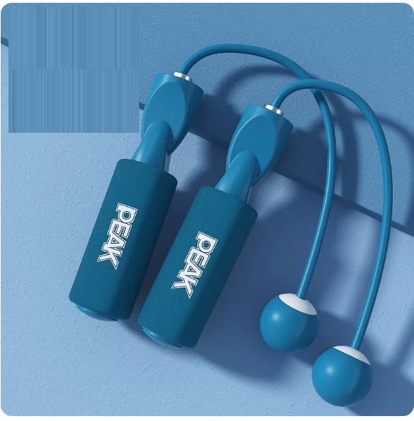 Hot recommended fitness sports skipping rope (upgraded rotating shaft skipping rope [cordless ball style] blue)