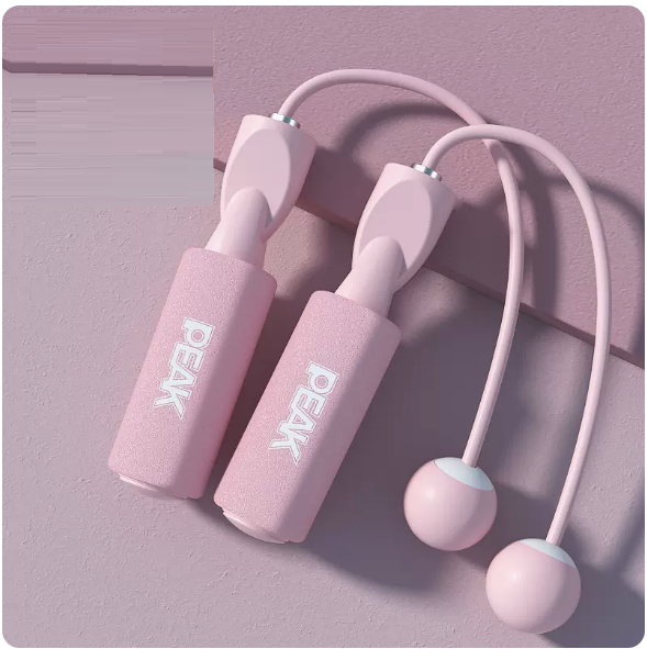 Hot recommended fitness sports skipping rope (upgraded rotating shaft skipping rope [cordless ball style] pink)