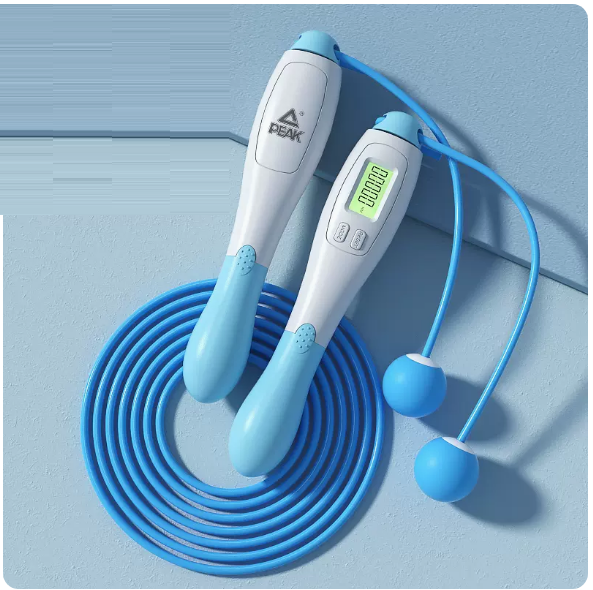 Hotly recommended sports and fitness skipping rope (white and blue [counting fat burning dual-purpose model] racing skipping rope)