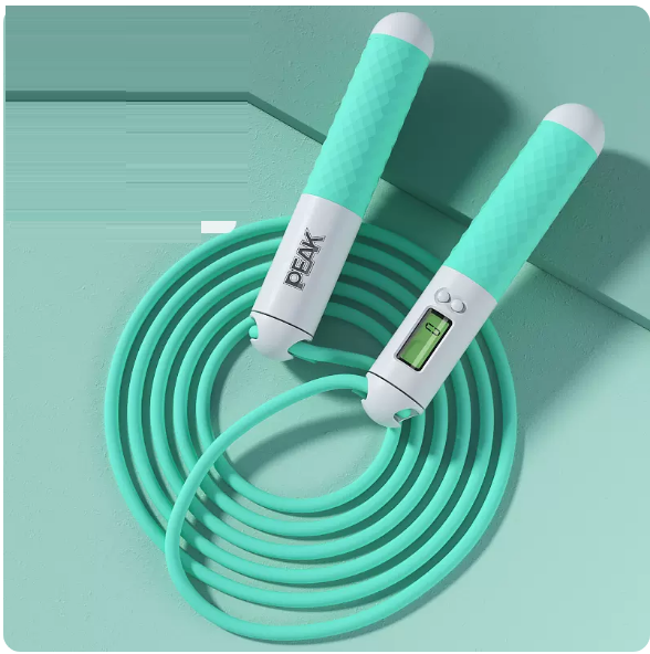 Hot recommended sports and fitness skipping rope (blue [professional counting wire rope long rope])