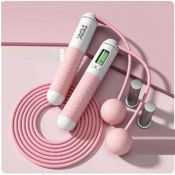 Hot recommended sports and fitness skipping rope (pink [professional counting wire rope weight-bearing dual-purpose model])
