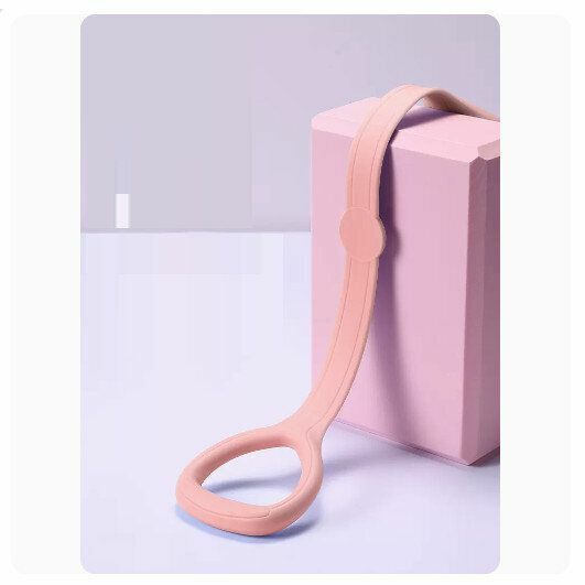 Hotly recommended 8-figure tension rope open shoulder and back stretch belt [Soft Mist Powder]