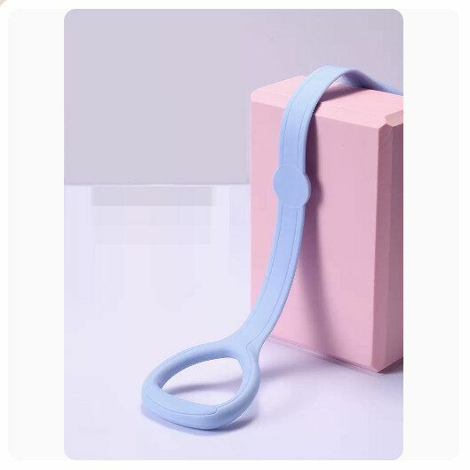 Hotly recommended 8-figure tension rope open shoulder and back stretch belt [Water Mist Blue]