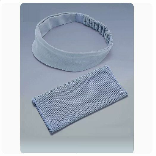Hotly recommended cold-feeling sports quick-drying towel yoga special towel [water mist blue towel + water mist blue headband [absorbs sweat and dries quickly]