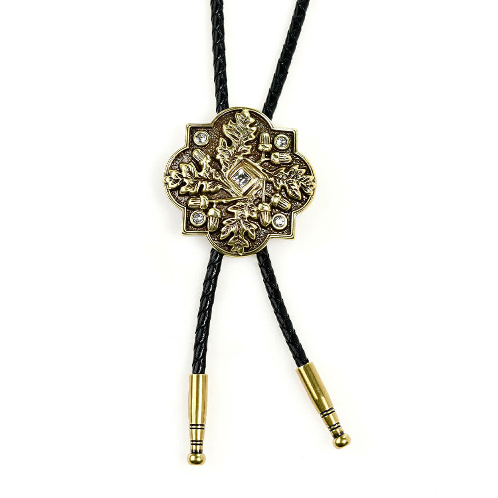 秋之禮讚 真皮皮繩 保羅領帶/Bolo Tie/美式領帶 - 新品
