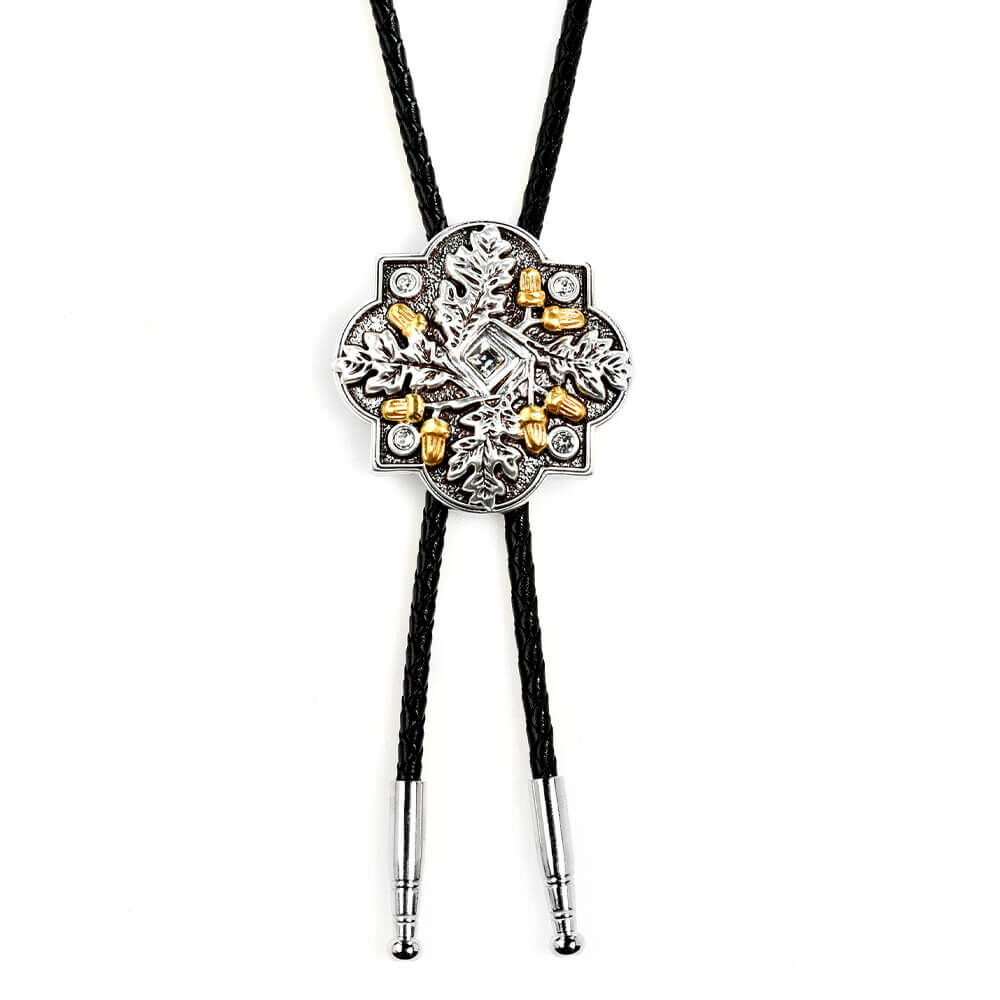 秋之禮讚 真皮皮繩 保羅領帶/Bolo Tie/美式領帶 - 新品