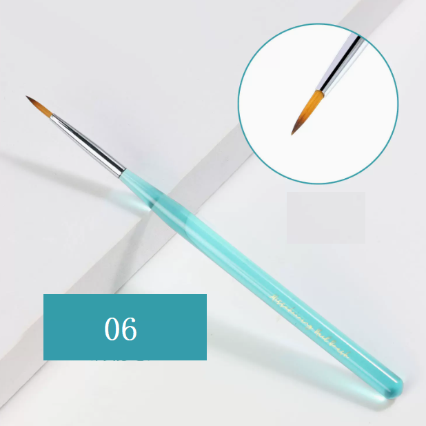 Hot Selling Nail Art Pen Transparent Ocean Blue Rod Multipurpose Pen