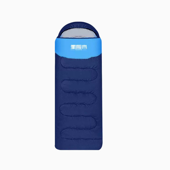 Popular adult sleeping bag (hot-selling model) navy blue [1.1KG] should be 15 ° splicing + machine washable)