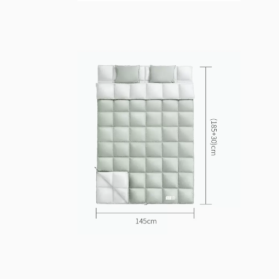 Popular adult four-season sleeping bag (double sleeping bag 2.2KG [grass green] detachable + large space)