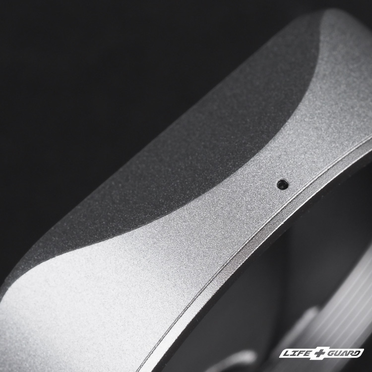 LIFE+GUARD 鏡頭貼膜安裝示意，適用 Squarehood Mk III + Adapter Ring 遮光罩