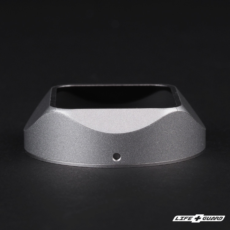 LIFE+GUARD 鏡頭貼膜安裝示意，適用 Squarehood Mk III + Adapter Ring 遮光罩