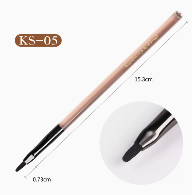 Hot Selling Nail Art Brushes Brown Nail Art Pen Qiuju SK05