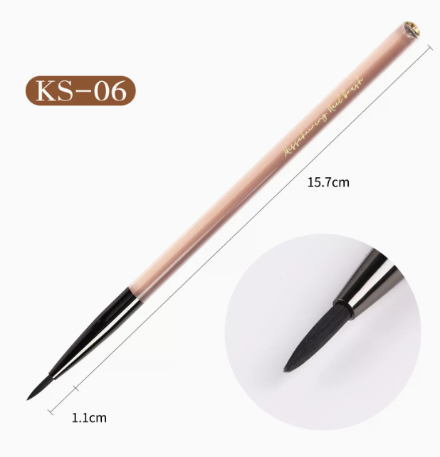 Hot Selling Nail Art Brush Brown Color Nail Art Pen Universal SK06