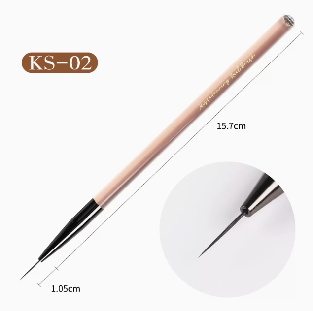 Hot Selling Nail Art Brushes Brown Nail Art Pen SK02