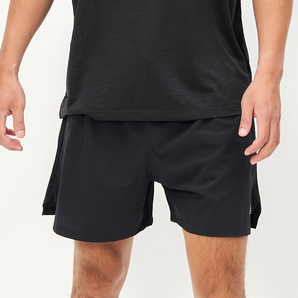 New Balance 男款 黑色 運動 美規 速乾 短褲 MS41286BK