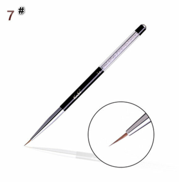 Hot selling nail art brushes (No. 7 painted tip pen)